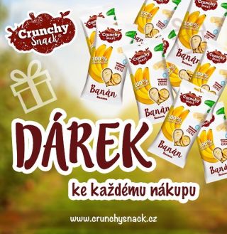 Ke každému nákupu získáte DÁREK grátis 🎁kvalitní mrazem sušené ovoce CRUNCHY SNACK🍌🍓🍑🥭🥝🫐🍍 #darek #darekknakupu #prodeti...