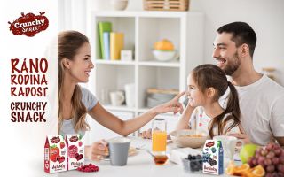 Ráno dělá den a Crunchy Snack ho dělá ještě lepší. Užijte si mrazem sušené ovoce při snídaních se svou rodinou. Milují ho...