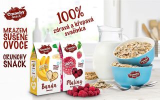 Vychutnejte si Vaši snídani s mrazem sušeným ovocem Crunchy Snack. Vybírat můžete z 15-ti druhů kvalitního ovoce. Skvělé...